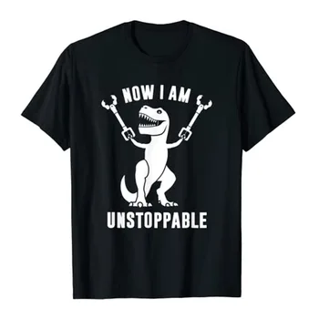 Şimdi Ben Durdurulamaz komik tişört Rex T - Shirt Çocuklar ve Yetişkinler için T-Rex Dinozor Tutma Pençe Grabbers Erkek Giyim Sevimli Tee Tops