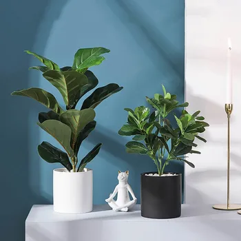 Iskandinav Ev Dekor Yapay Bitkiler Bonsai Oturma Odası Simülasyon Dekorasyon Yeşil Bitki Masaüstü Dekorasyon Simüle Bonsai