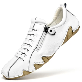 Erkek ayakkabısı Rahat Deri El Yapımı Erkek Sneakers Nefes sürüş ayakkabısı Tasarımcı erkek Loafer'lar Moda Moccasins Zapatos Hombre